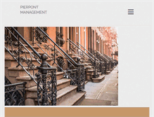 Tablet Screenshot of pierpontmanagement.com